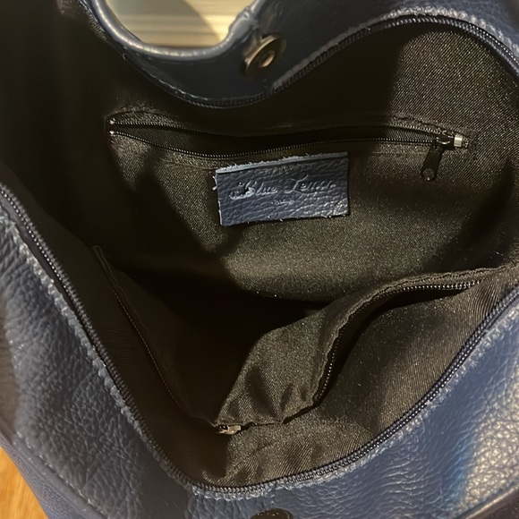 Blue Lemon blue leather bag, removable shoulder strap, great condition, leather - Picture 5 of 8